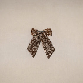Brown - handmade women’s bow hair clip 87 - handcrafted