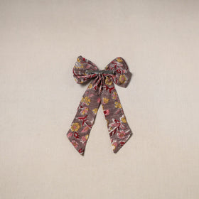 Brown - handmade women’s bow hair clip 96 - handcrafted