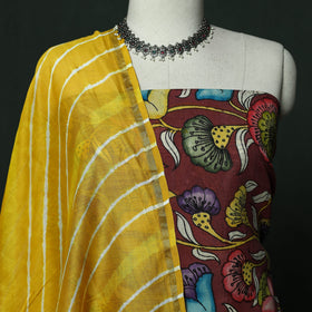 Handpainted srikalahasti pen kalamkari silk cotton 2pc