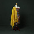 Handpainted srikalahasti pen kalamkari silk cotton 2pc