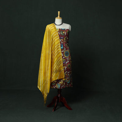 Handpainted srikalahasti pen kalamkari silk cotton 2pc