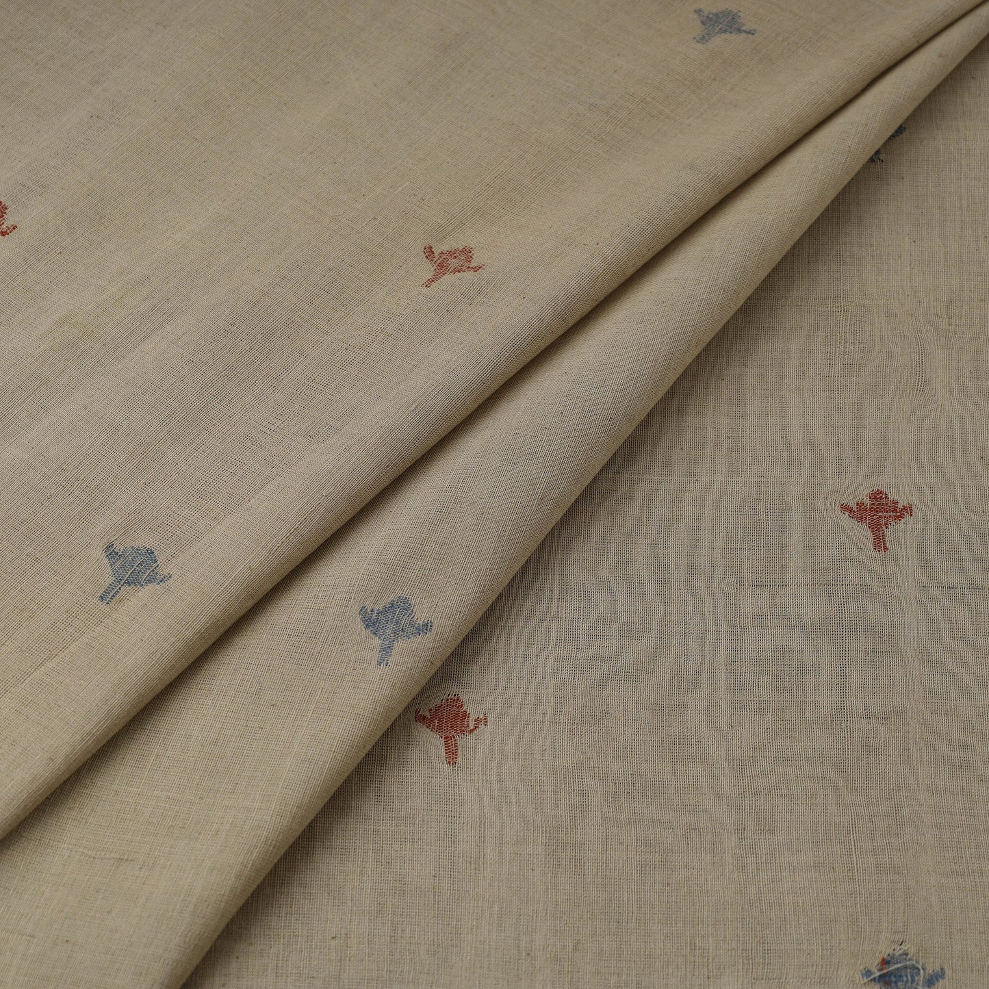 Handspun handloom natural dyed cotton buti srikakulam