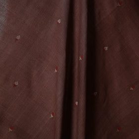 Brown - handspun handloom natural dyed cotton buti