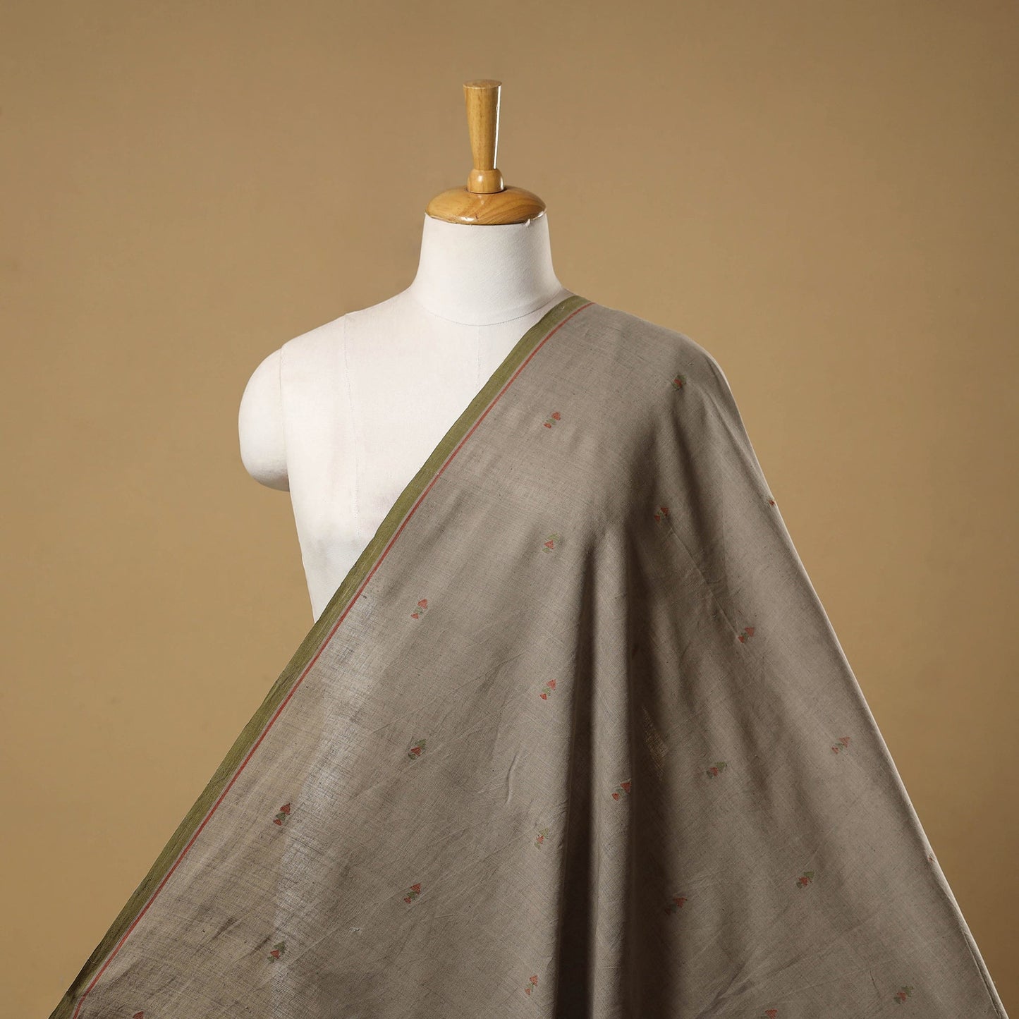 Handspun handloom natural dyed cotton buti srikakulam