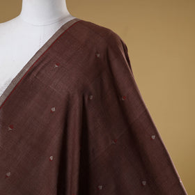 Brown - handspun handloom natural dyed cotton buti