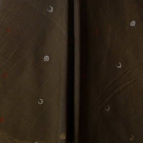 Brown - handspun handloom natural dyed cotton buti