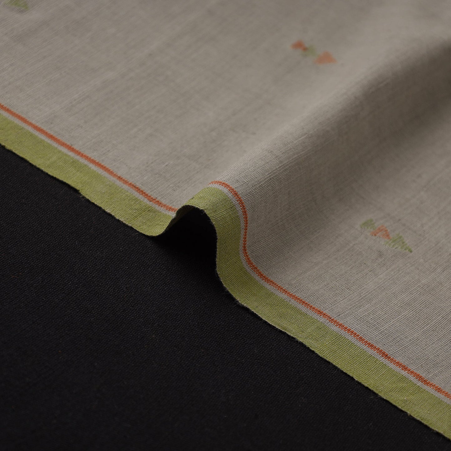 Handspun handloom natural dyed cotton buti srikakulam