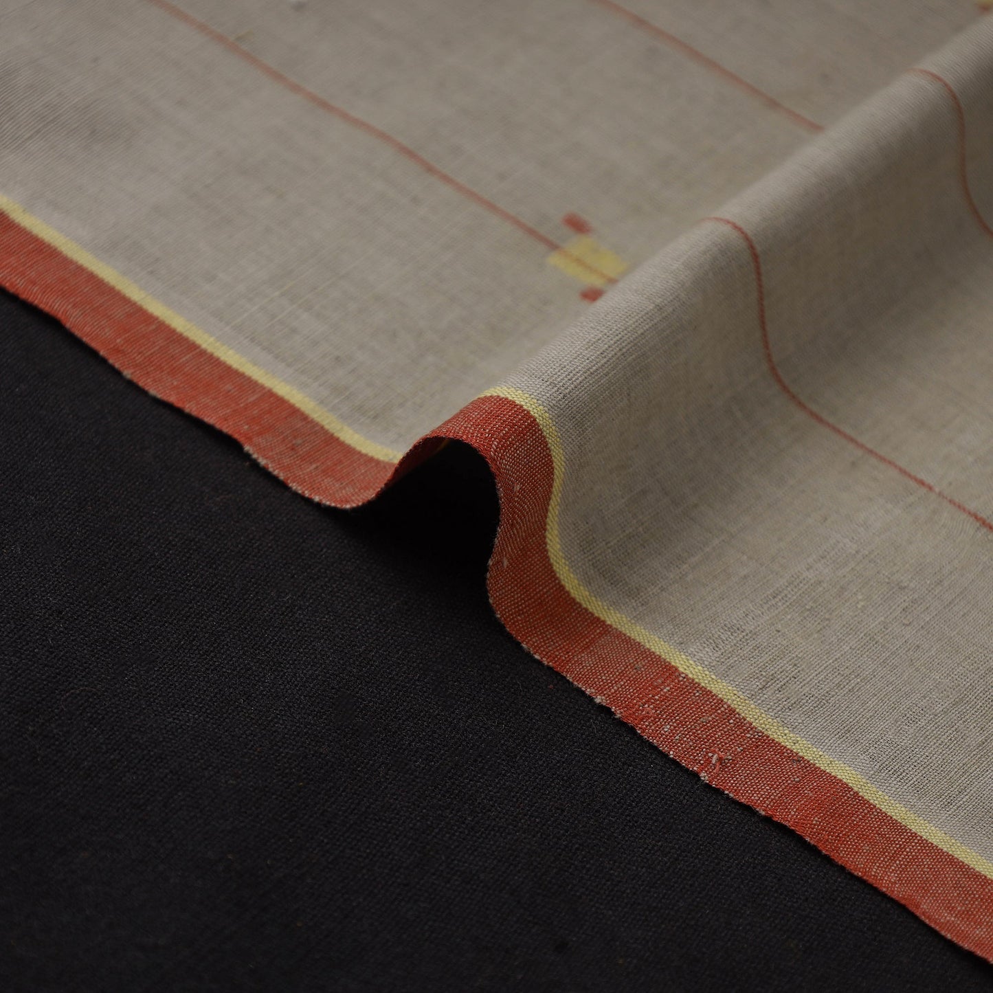 Handspun handloom natural dyed cotton buti srikakulam