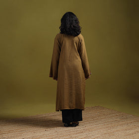 Handwoven aari hand embroidered kashmiri merino wool pheran