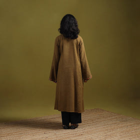 Handwoven aari hand embroidered kashmiri merino wool pheran