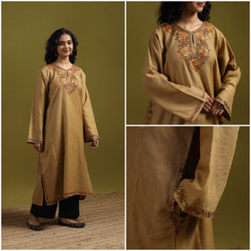 Handwoven sozni hand embroidered kashmiri merino wool