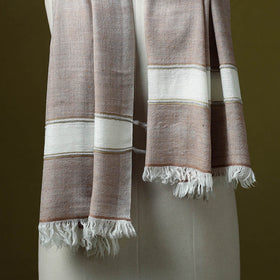Himalayan handspun handwoven pure pashmina wool stole 08