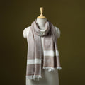 Himalayan handspun handwoven pure pashmina wool stole 08