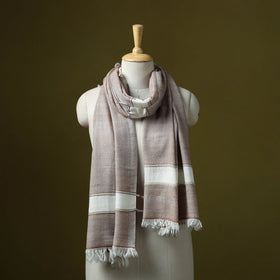 Himalayan handspun handwoven pure pashmina wool stole 08
