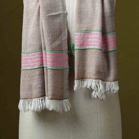Himalayan handspun handwoven pure pashmina wool stole 09