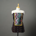 Brown - ikat cotton unstitched kurta material