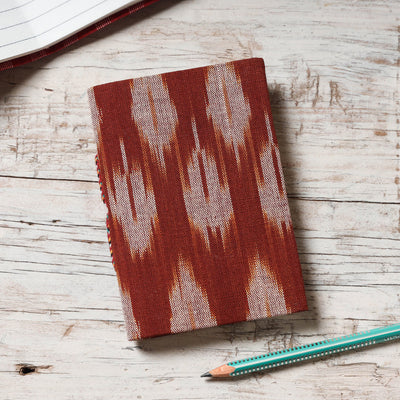  Ikat Fabric Cover Handmade Paper Notebook Online at iTokri.com