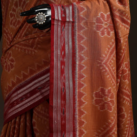 Ikat handloom cotton sambalpuri saree 10 - handcrafted