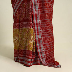  Brown Ikat Handloom Cotton Sambalpuri Saree