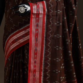 Ikat handloom cotton sambalpuri saree 12 - handcrafted