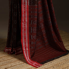 Ikat handloom cotton sambalpuri saree 12 - handcrafted