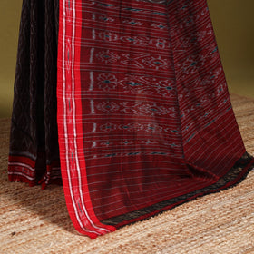 Brown - ikat handloom cotton sambalpuri saree 21