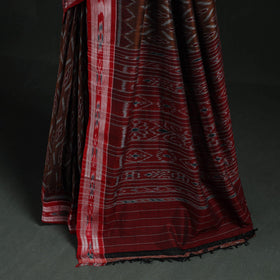 Ikat handloom cotton sambalpuri saree 33 - handcrafted