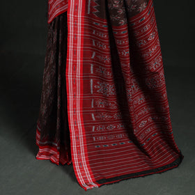 Ikat handloom cotton sambalpuri saree 34 - handcrafted