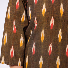  iTokri Casuals - Ikat Weave Cotton Long Kurta 