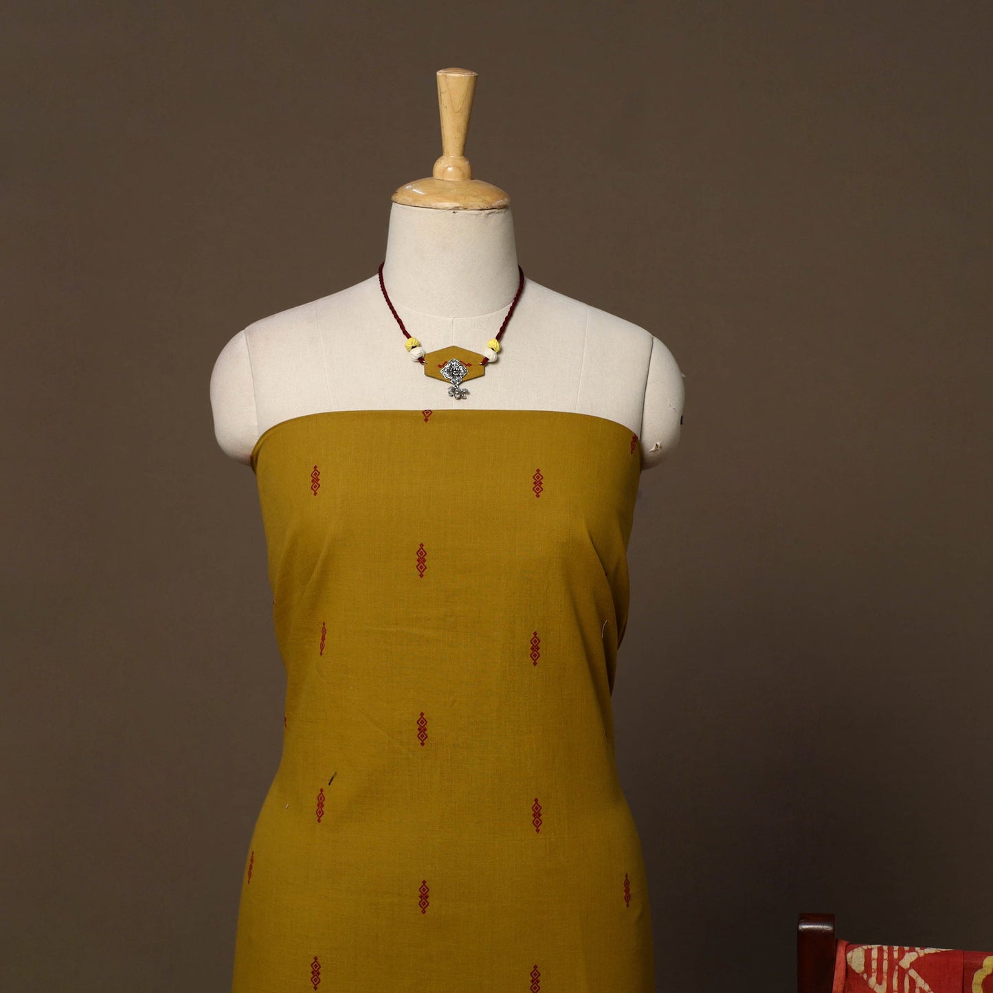 Jacquard cotton 2pc unstitched dress material