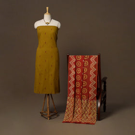 Jacquard cotton 2pc unstitched dress material
