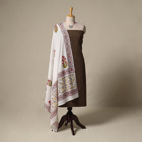 Jacquard cotton 2pc unstitched dress material