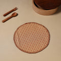  Brown Jacquard Cotton Hand Embroidery Roti Napkin 02