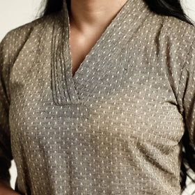Buy Jacquard Cotton Long Kurta Online l iTokri.com