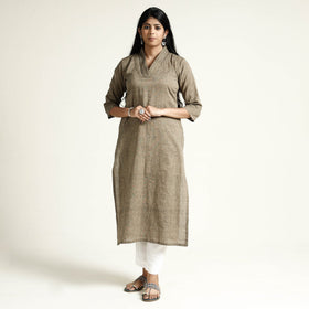 Buy Jacquard Cotton Long Kurta Online l iTokri.com