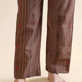 Buy Jacquard Cotton Top & Pyjama Night Suit Set Online at iTokri.com