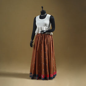 Jacquard patchwork 24 kali cotton long skirt 08