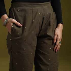 Jacquard weave cotton elasticated pant 18 - handcrafted