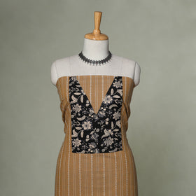 Jacquard weave cotton patchwork unstitched kurta material