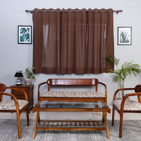 Buy Jacquard Weave Cotton Window Curtain Online at iTokri.com