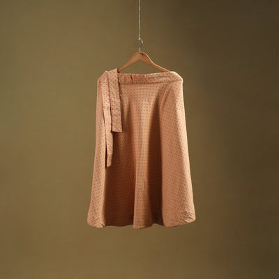 Jacquard weave cotton wrap around skirt 08 - handcrafted