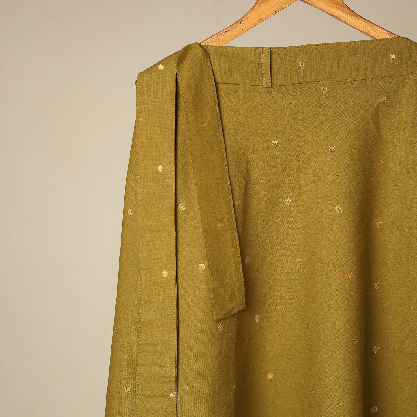 Jacquard weave cotton wrap around skirt 23 - handcrafted