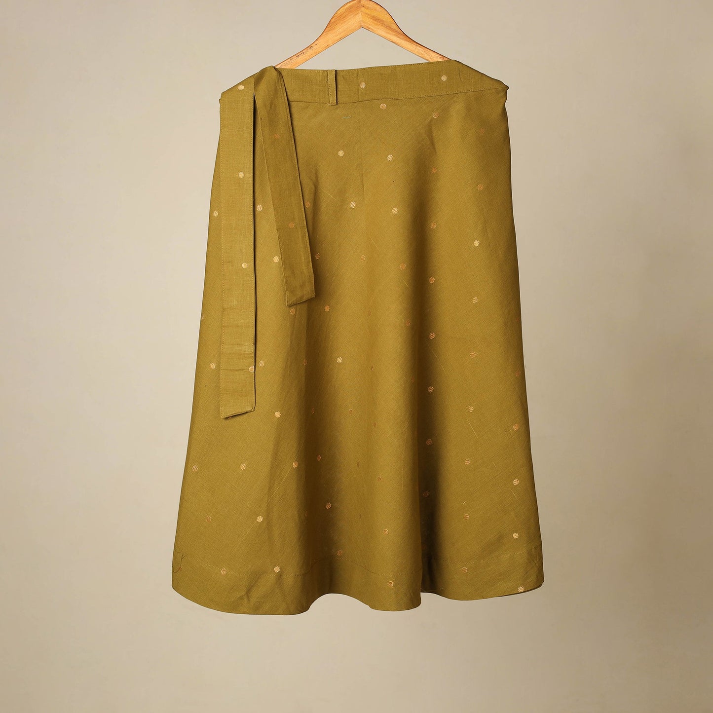 Jacquard weave cotton wrap around skirt 23 - handcrafted