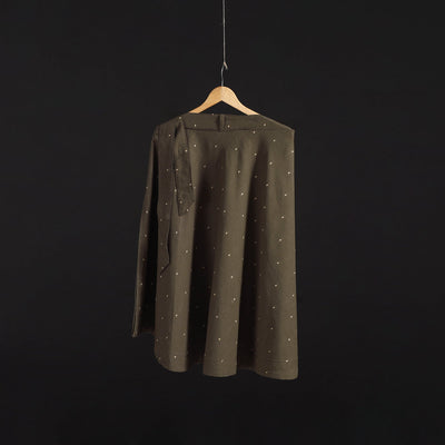 Jacquard weave cotton wrap around skirt 36 - handcrafted