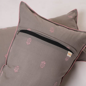 Jacquard weave pillow cover (set of 2) 09 - handcrafted