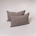 Jacquard weave pillow cover (set of 2) 09 - handcrafted