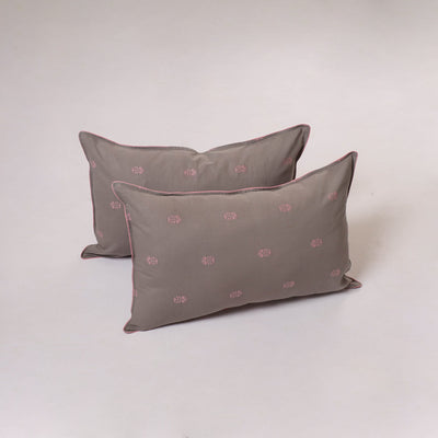 Jacquard weave pillow cover (set of 2) 09 - handcrafted