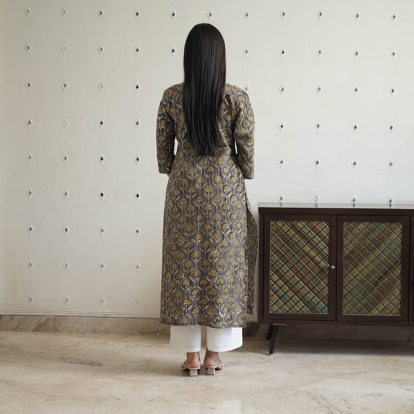  Jahota Block Print Cotton Straight Kurta for Women