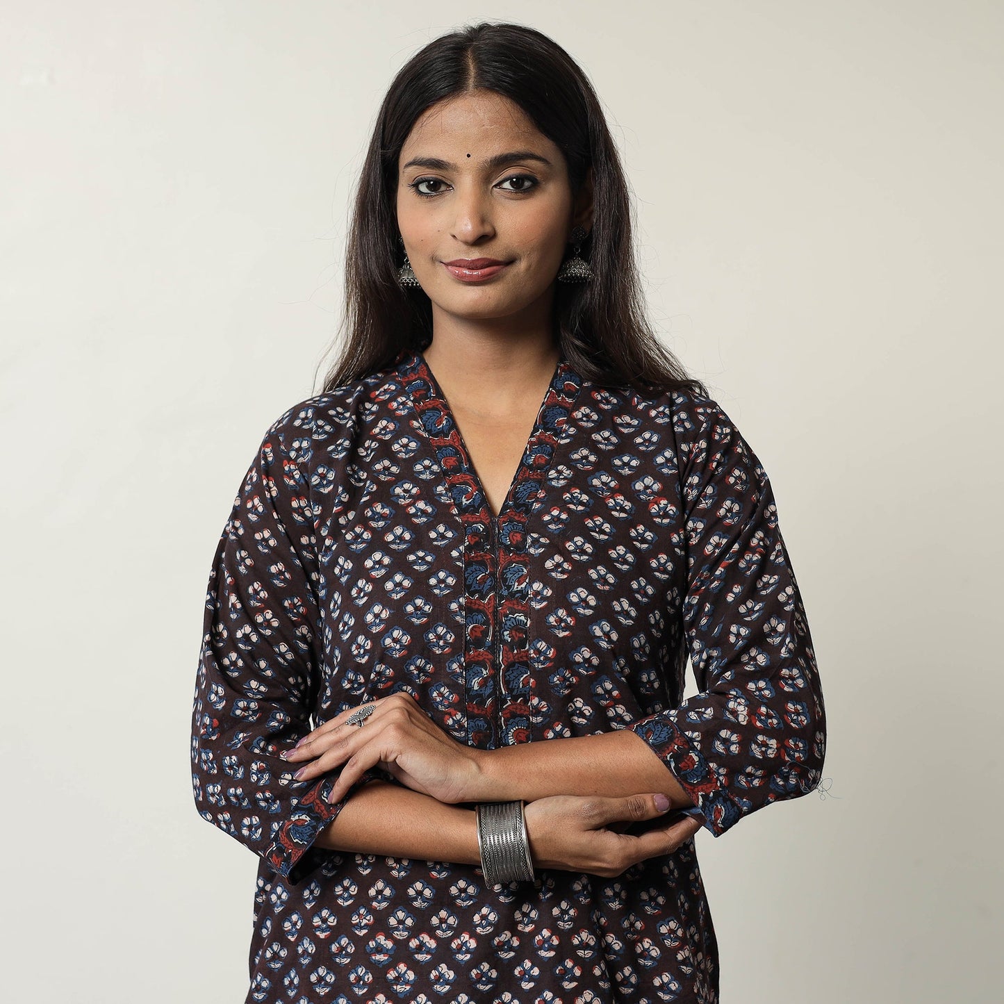  Jahota Block Printed Cotton Straight Kurta 10 