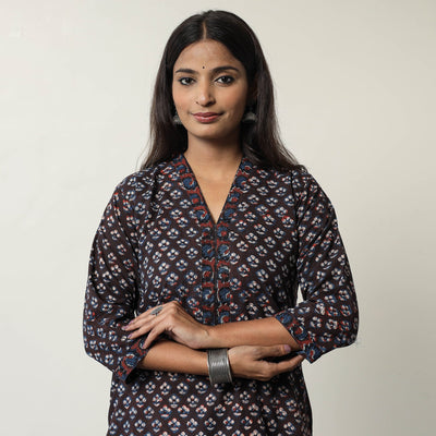  Jahota Block Printed Cotton Straight Kurta 10 